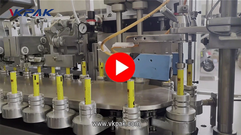 High Speed Aluminum Tube Filling And Sealing Machine For Toothpaste