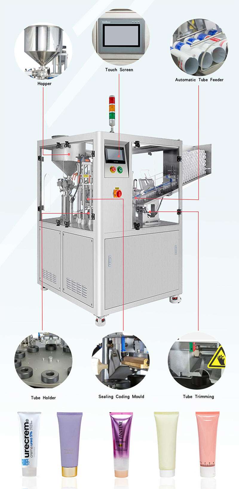 VK-TFS-009U Automatic Ultrasonic Filling And Sealing Machine Details
