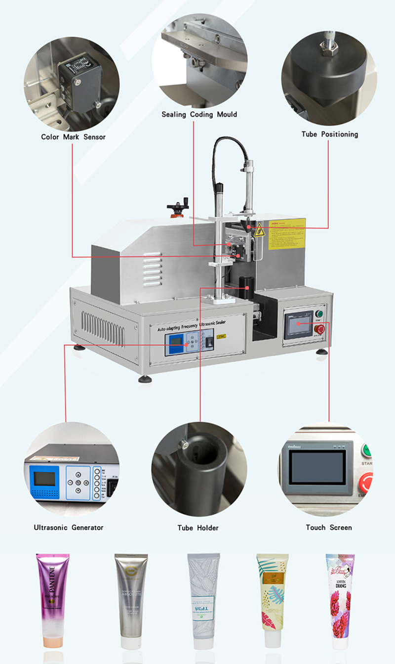 VK-UTS-007 Semi Automatic Ultrasonic Plastic Tube Sealing Machine Details